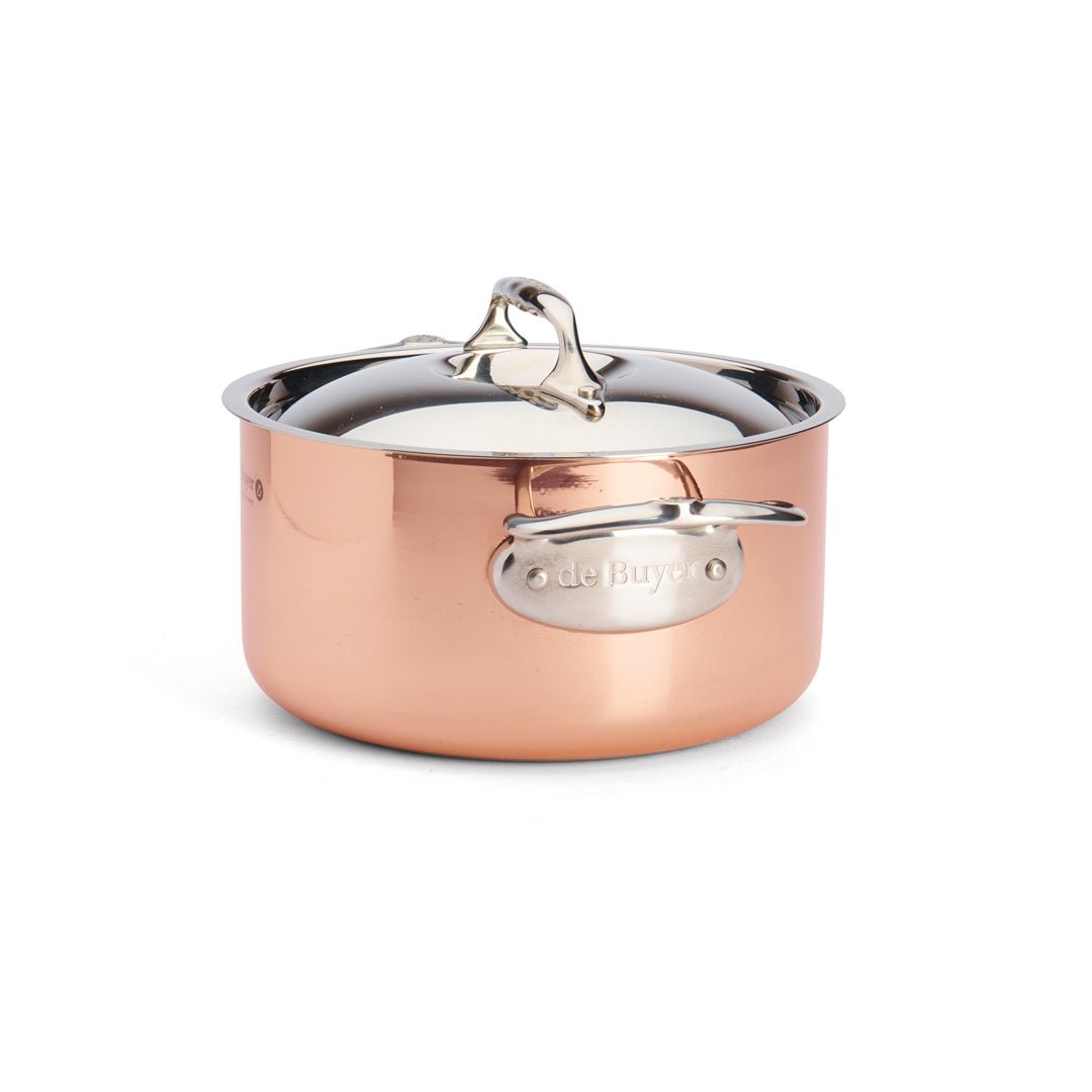 De Buyer Prima Matera 20cm Stewpan with Lid | Steel Handle - Simmer and Slice