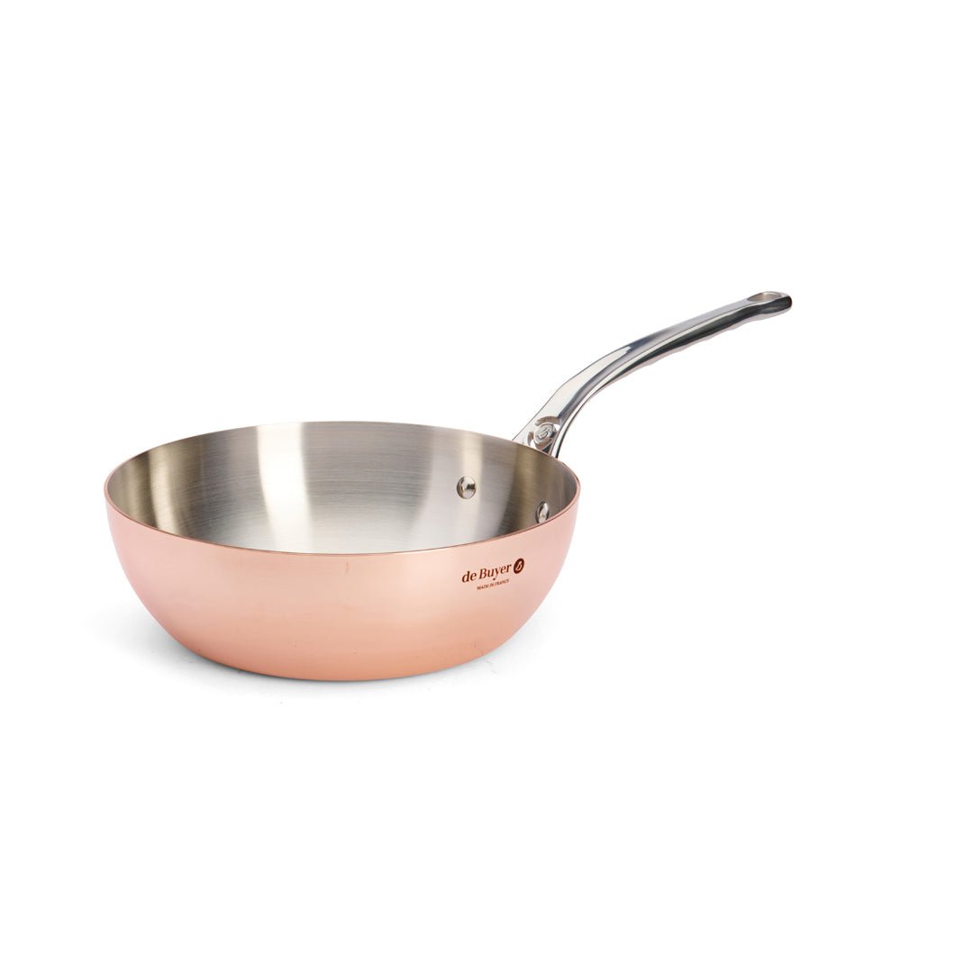 De Buyer Prima Matera 24cm Conical Saute Pan | Steel Handle - Simmer and Slice