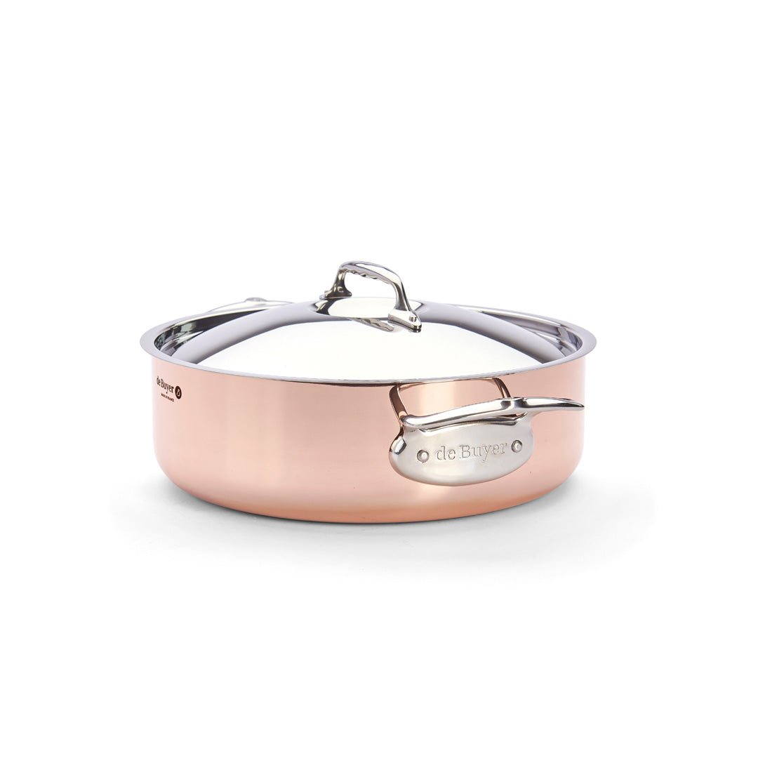 De Buyer Prima Matera 28cm Saute Pan with Lid | Steel Handle - Simmer and Slice