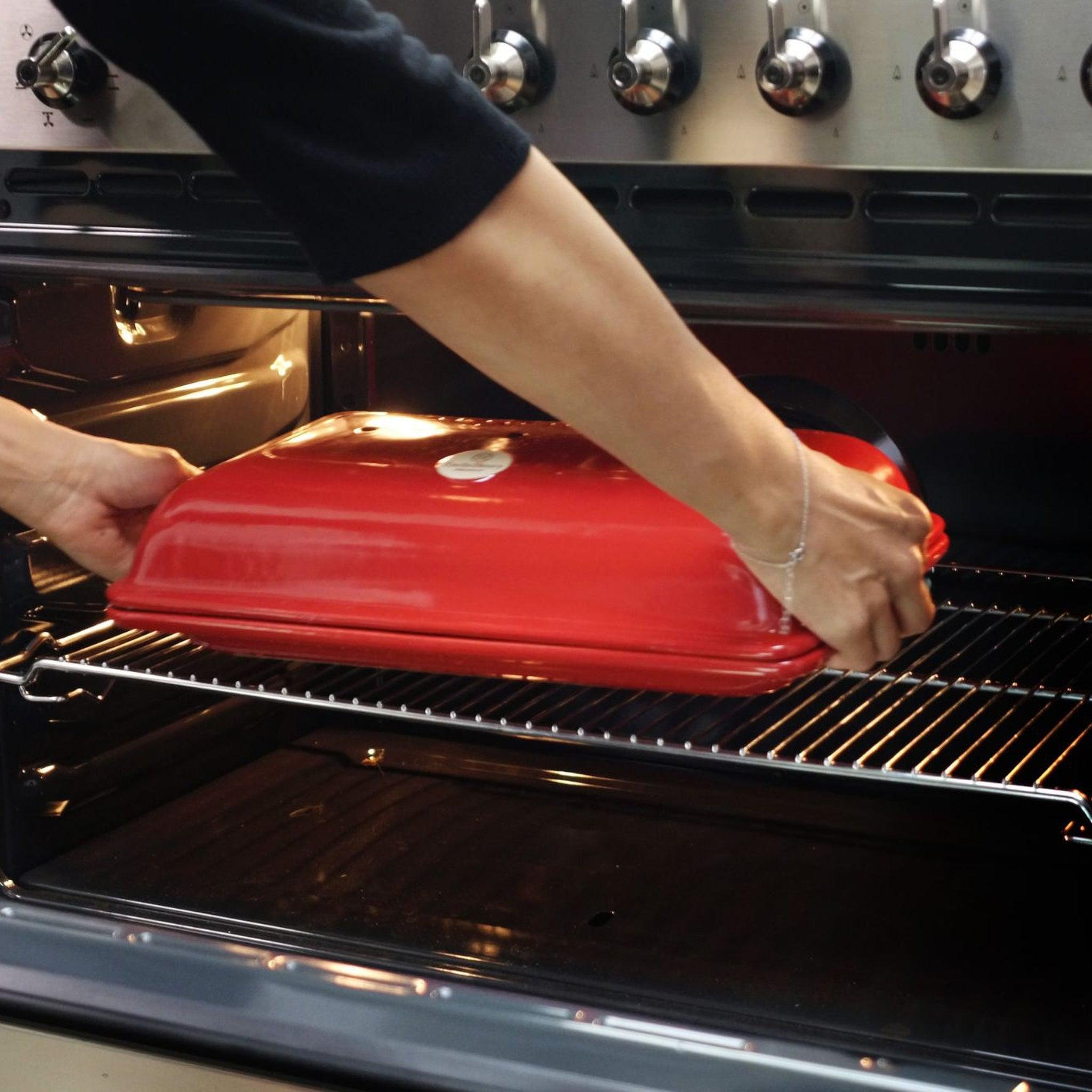 Emile Henry Baguette Baker Charcoal 39.5cm x 23cm - Simmer and Slice