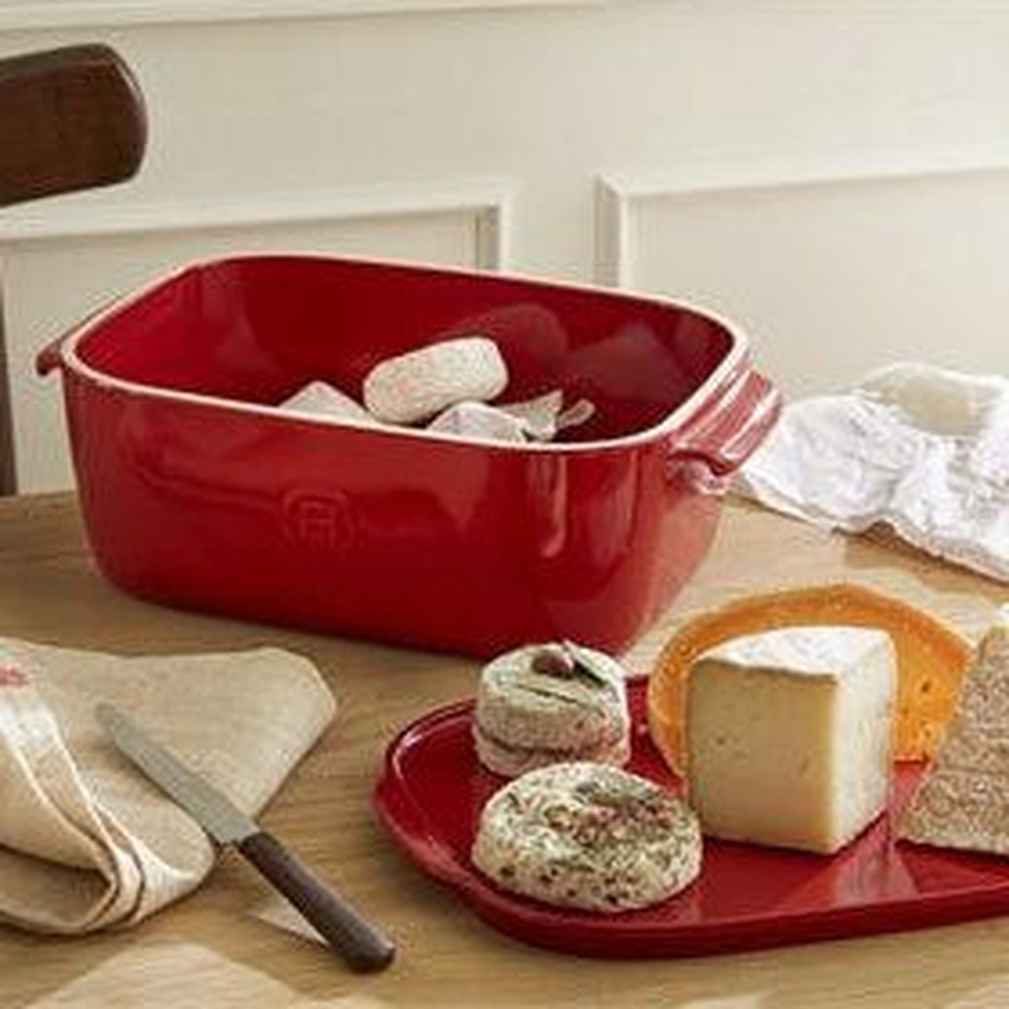 Emile Henry Burgundy Cheese Box - Simmer and Slice