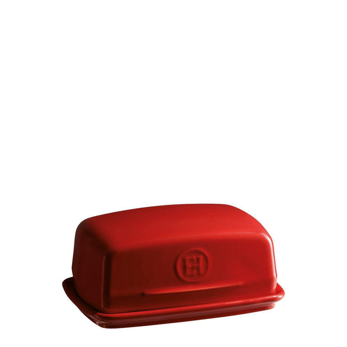 Emile Henry Butter Dish Burgundy 17cm x 11cm - Simmer and Slice
