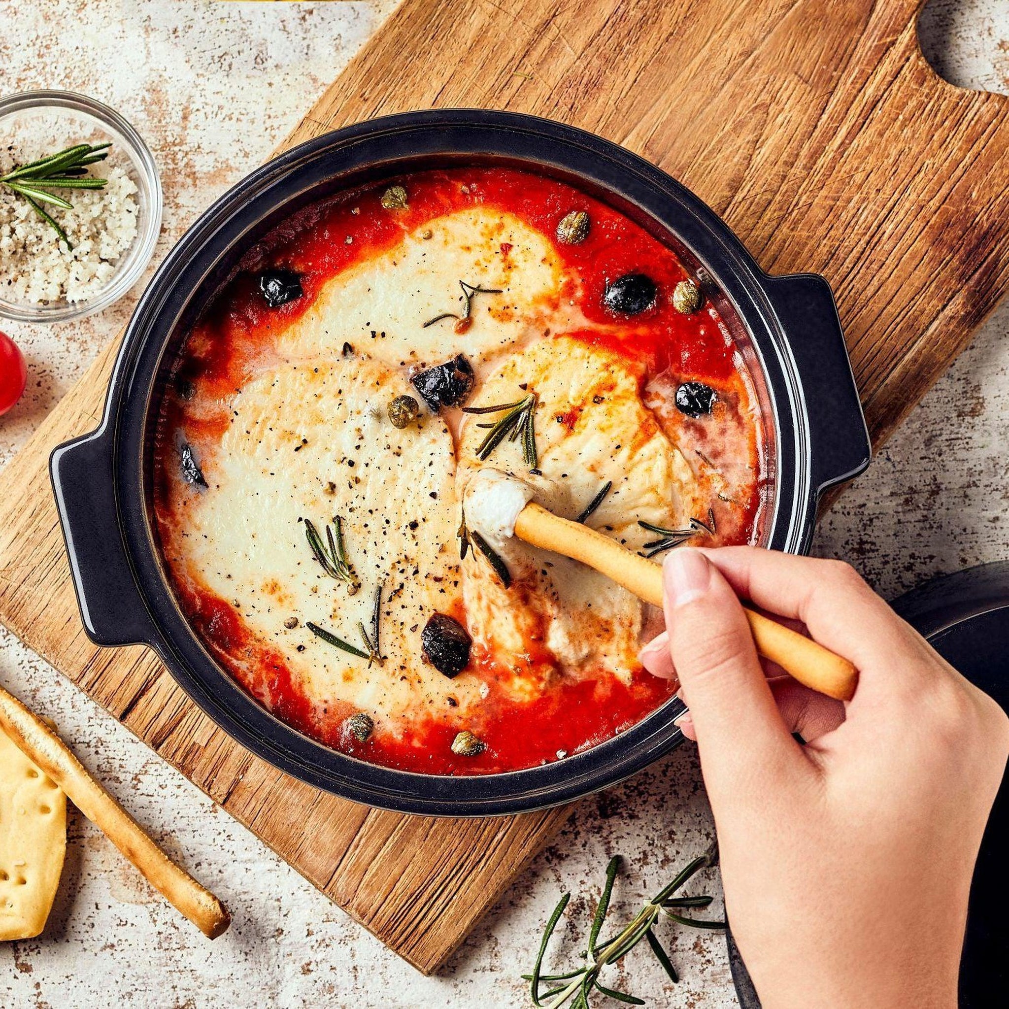 Emile Henry Cheese Baker Charcoal - Simmer and Slice