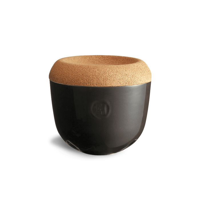 Emile Henry Garlic Pot Black Truffle - Simmer and Slice
