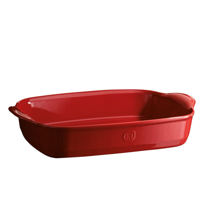 Emile Henry Large Rectangular Oven Dish Burgundy 42.5cm x 28cm - Simmer and Slice
