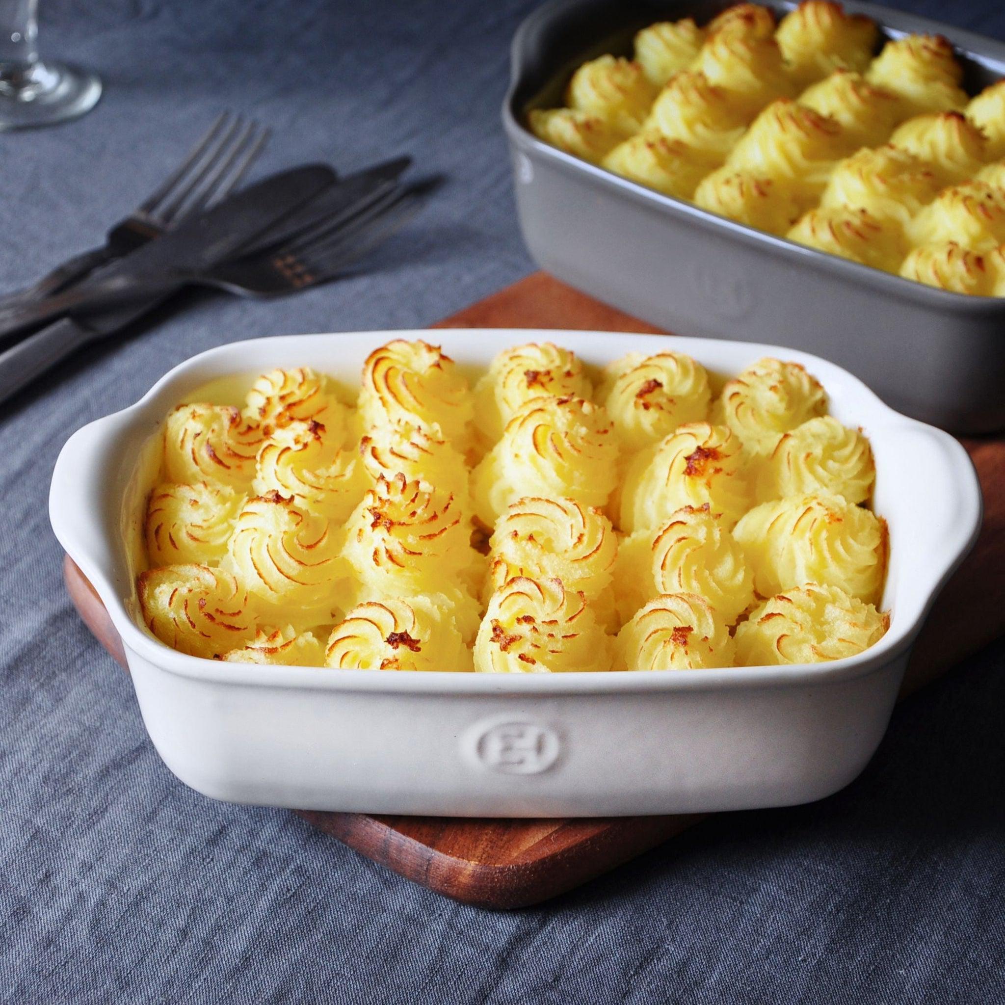 Emile Henry Large Rectangular Oven Dish Flour 42.5cm x 28cm - Simmer and Slice