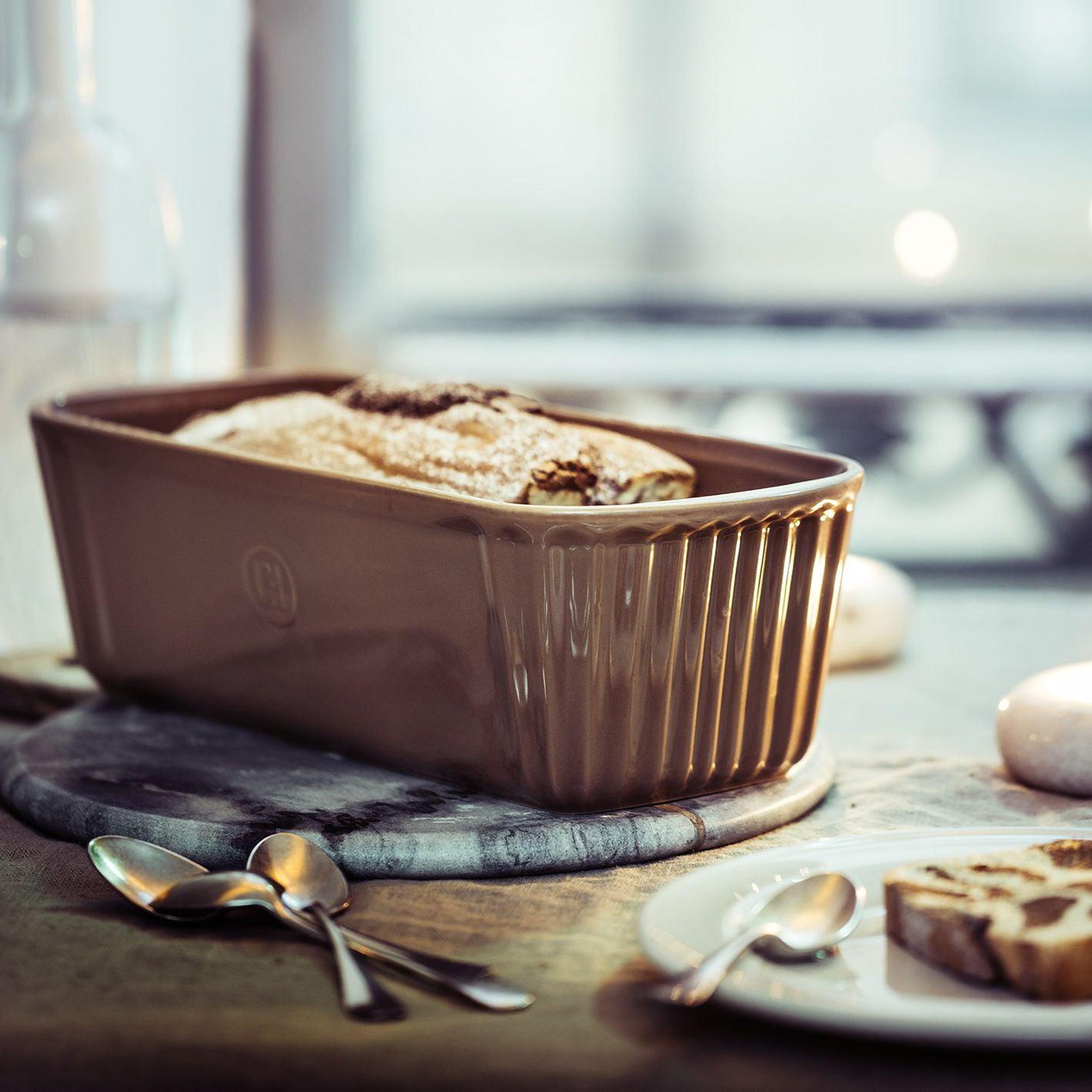 Emile Henry Loaf Baking Dish Burgundy 31cm x 13cm - Simmer and Slice