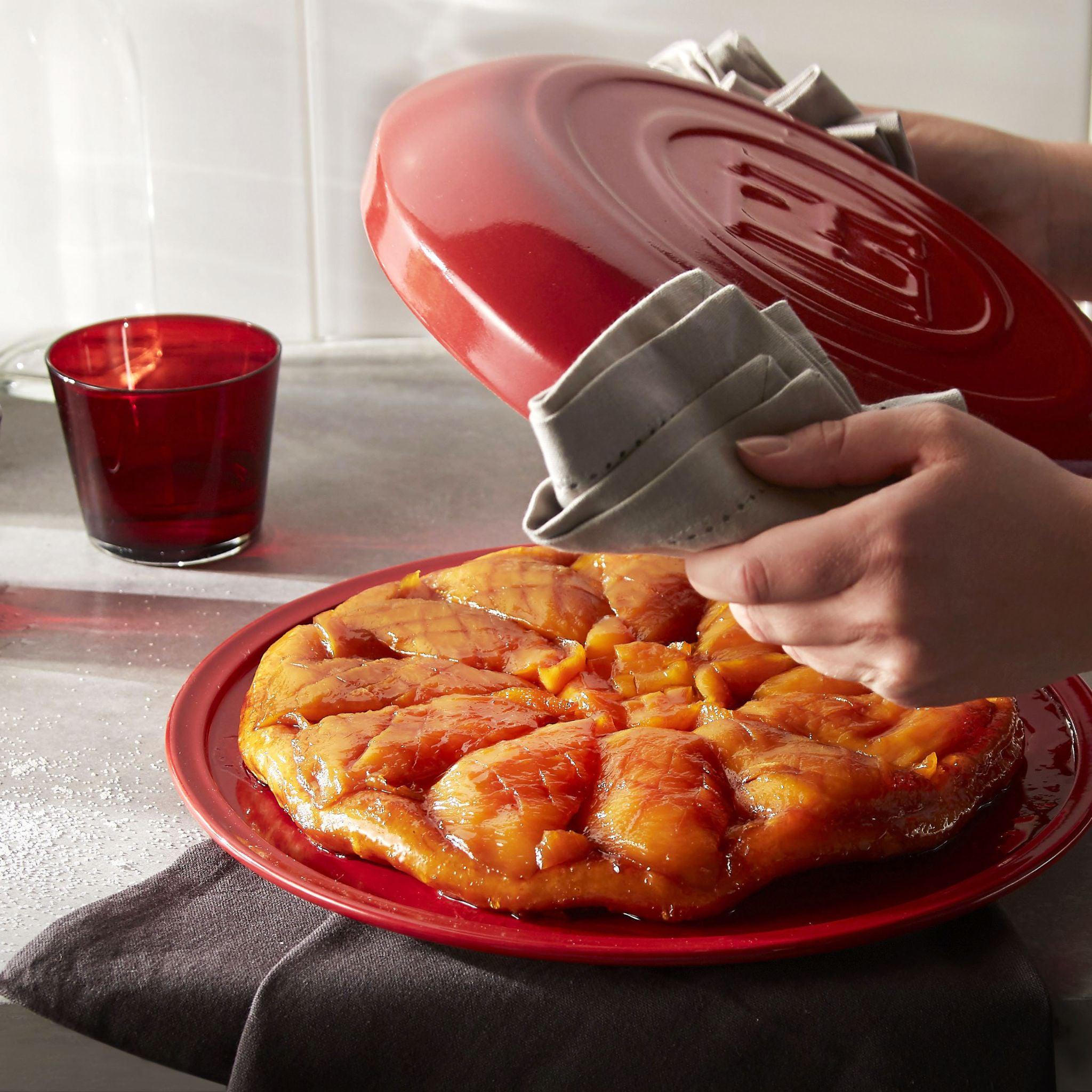 Emile Henry Tarte Tatin Set Burgundy 28cm dia. - Simmer and Slice