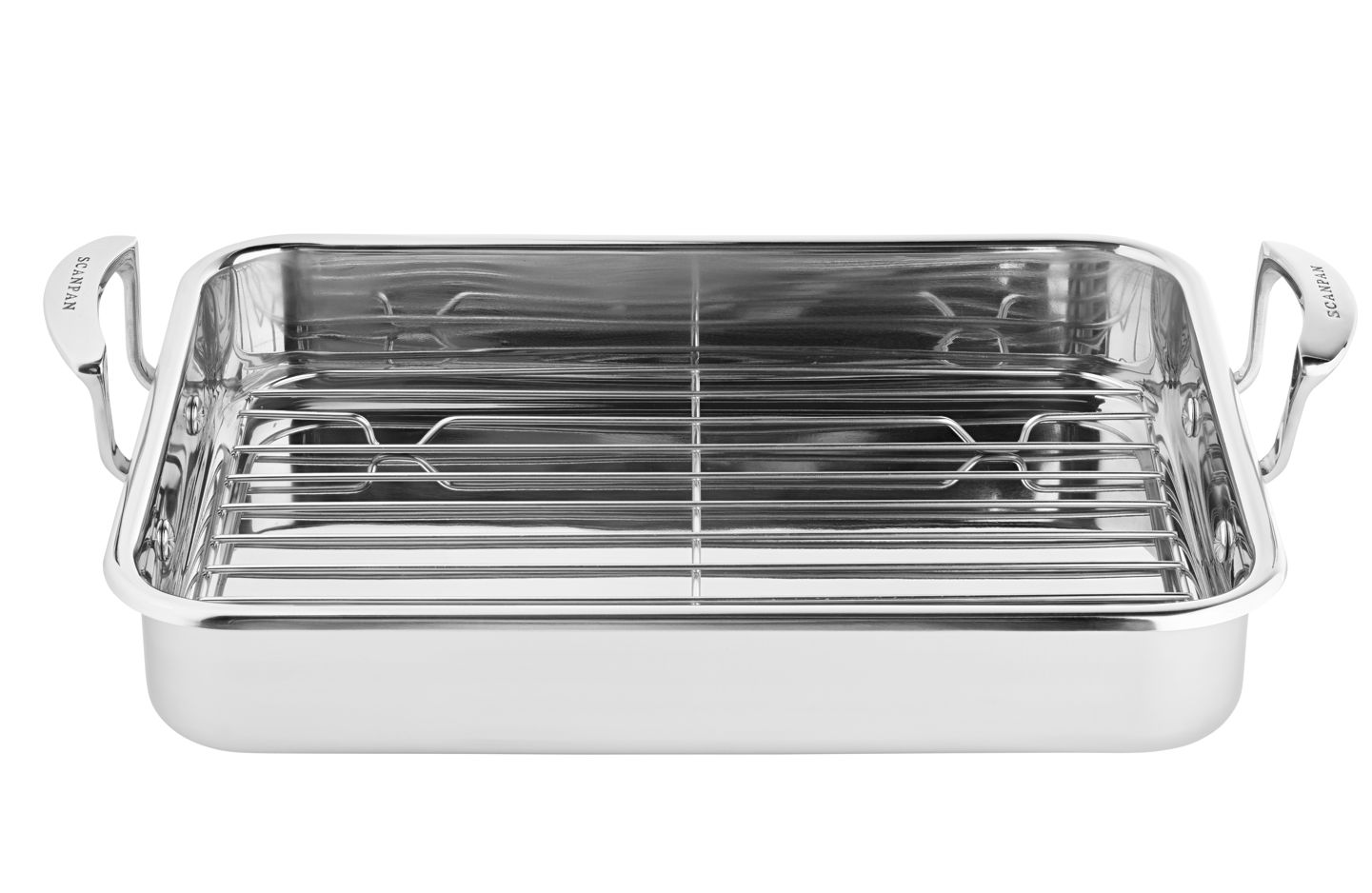 SCANPAN Impact Roasting Pan with Rack - 43cm x 28cm