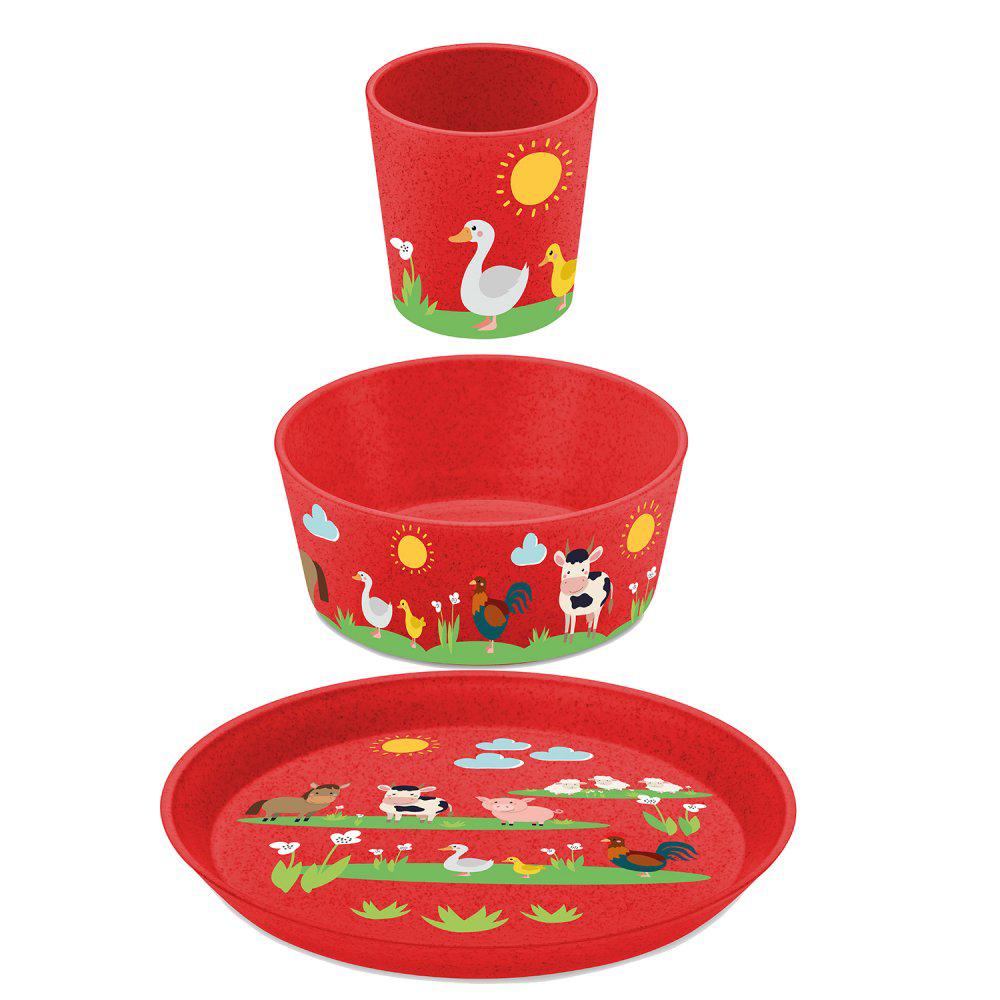 Koziol Kids Connect Farm Tableware Set - Simmer and Slice