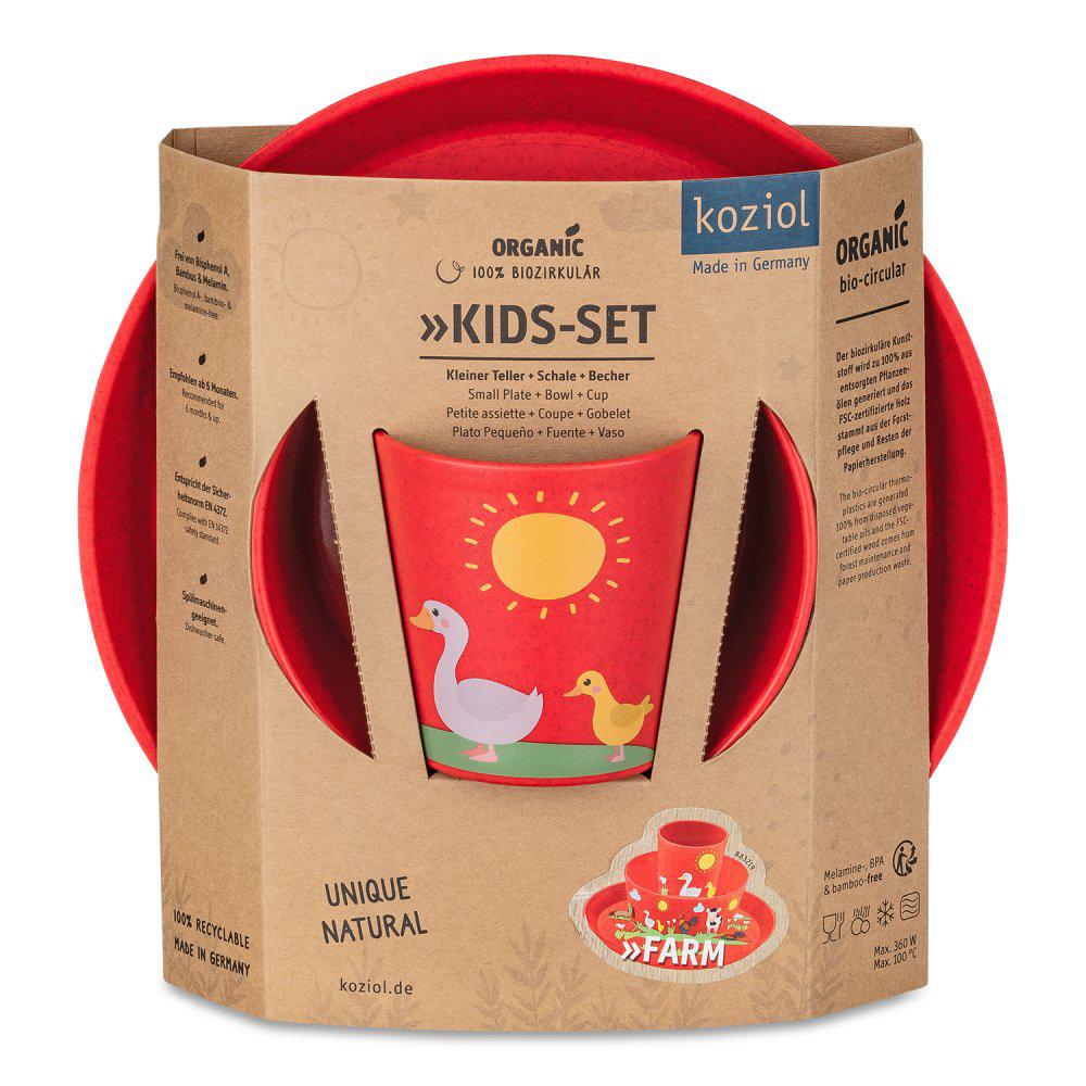 Koziol Kids Connect Farm Tableware Set - Simmer and Slice