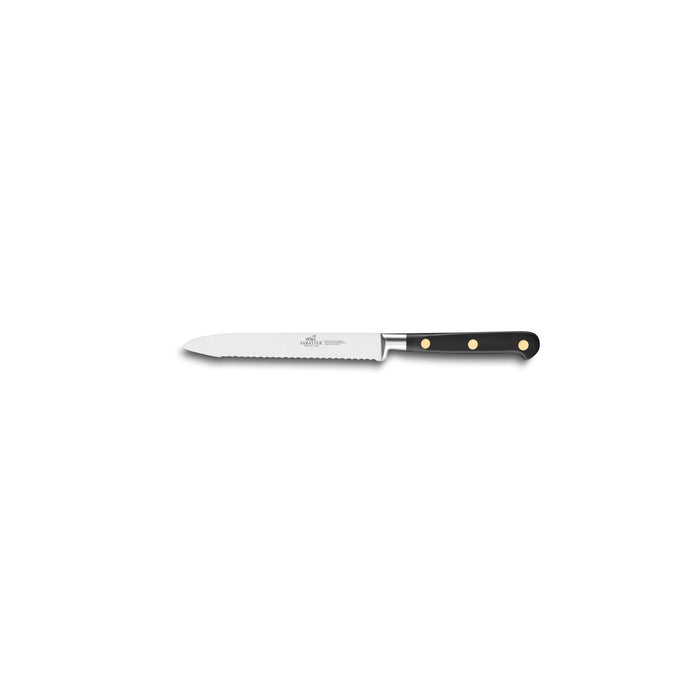 Lion Sabatier Serrated Utility Knife 12cm - Ideal Brass - Simmer and Slice