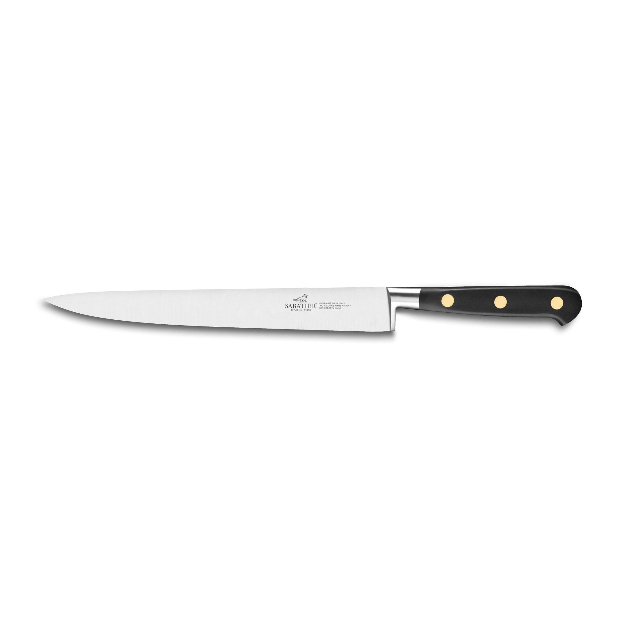 Lion Sabatier Slicing Knife 25cm - Ideal Brass - Simmer and Slice
