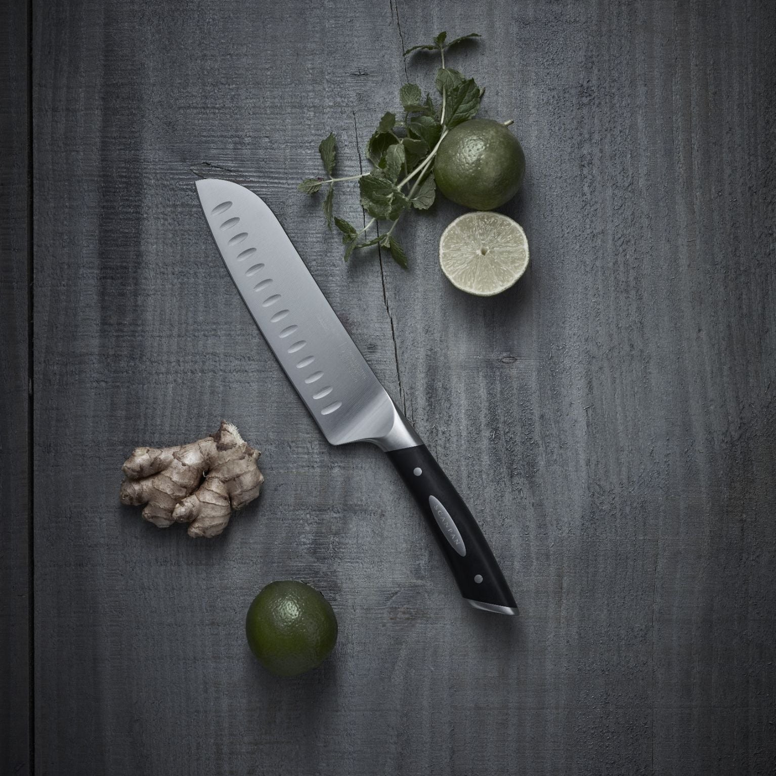 SCANPAN Classic Knives - Santoku 18cm - Simmer and Slice