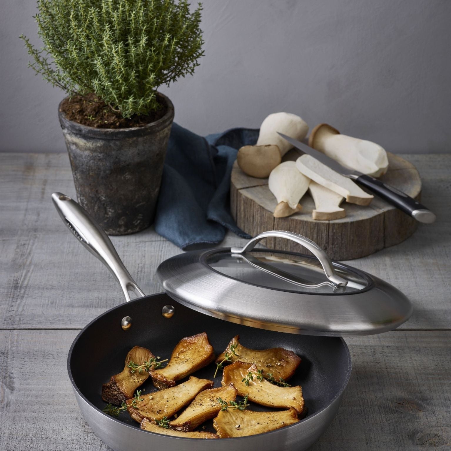 SCANPAN CTX Deep Sauté Pan With Lid 26cm - Simmer and Slice