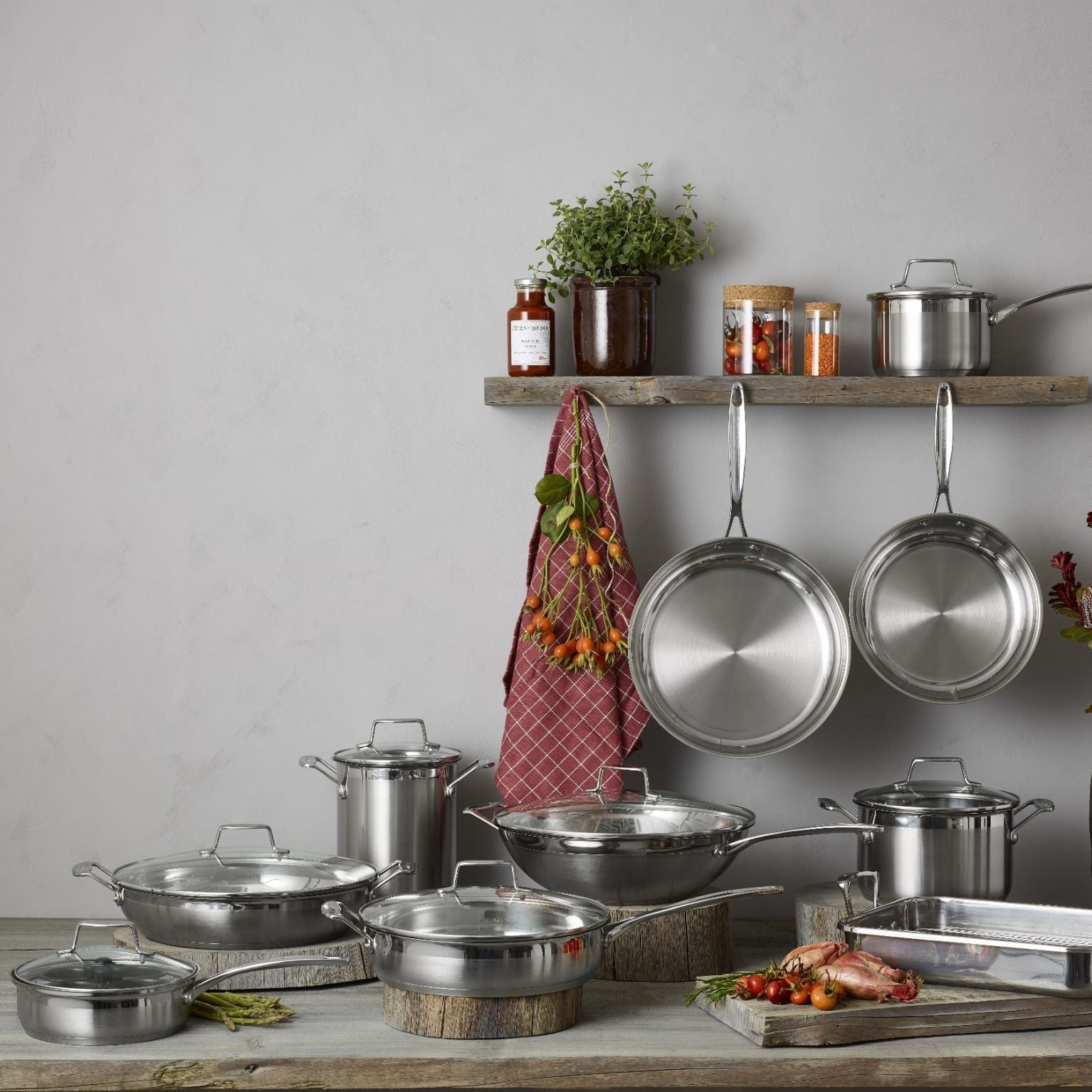 SCANPAN Impact - 26cm/11.0 L Stock Pot W/Lid - Simmer and Slice