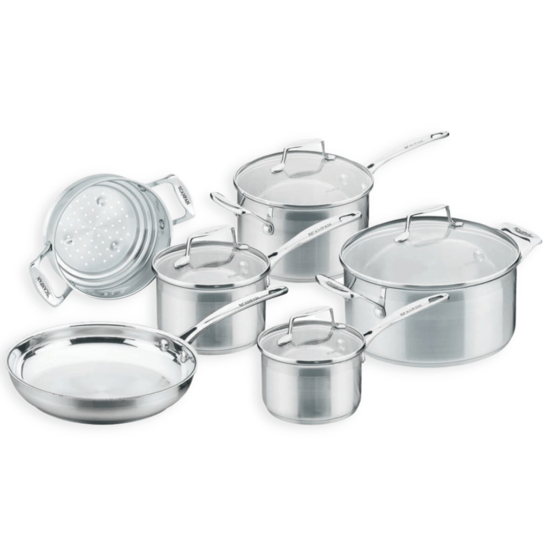 SCANPAN Impact 6pc Cookware Set - Simmer and Slice