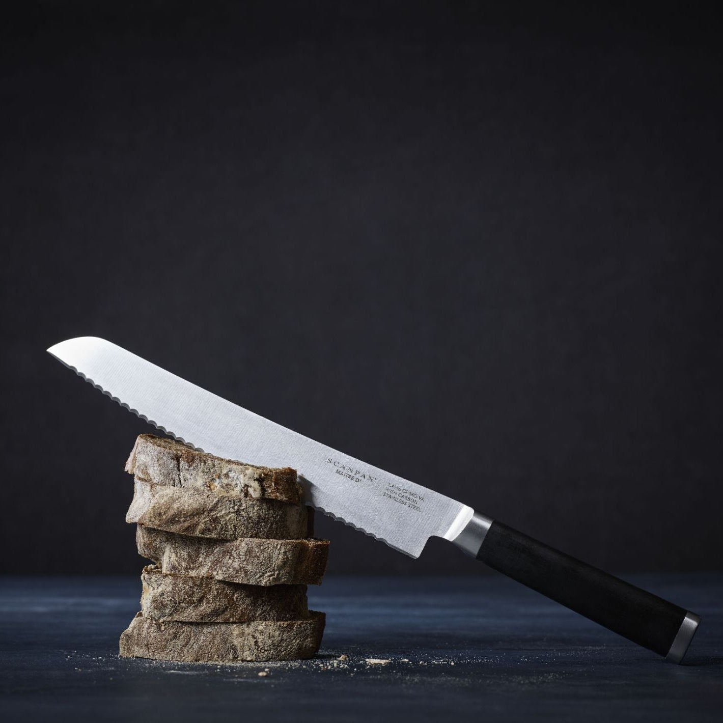 SCANPAN Maitre D Bread Knife 23cm - Simmer and Slice