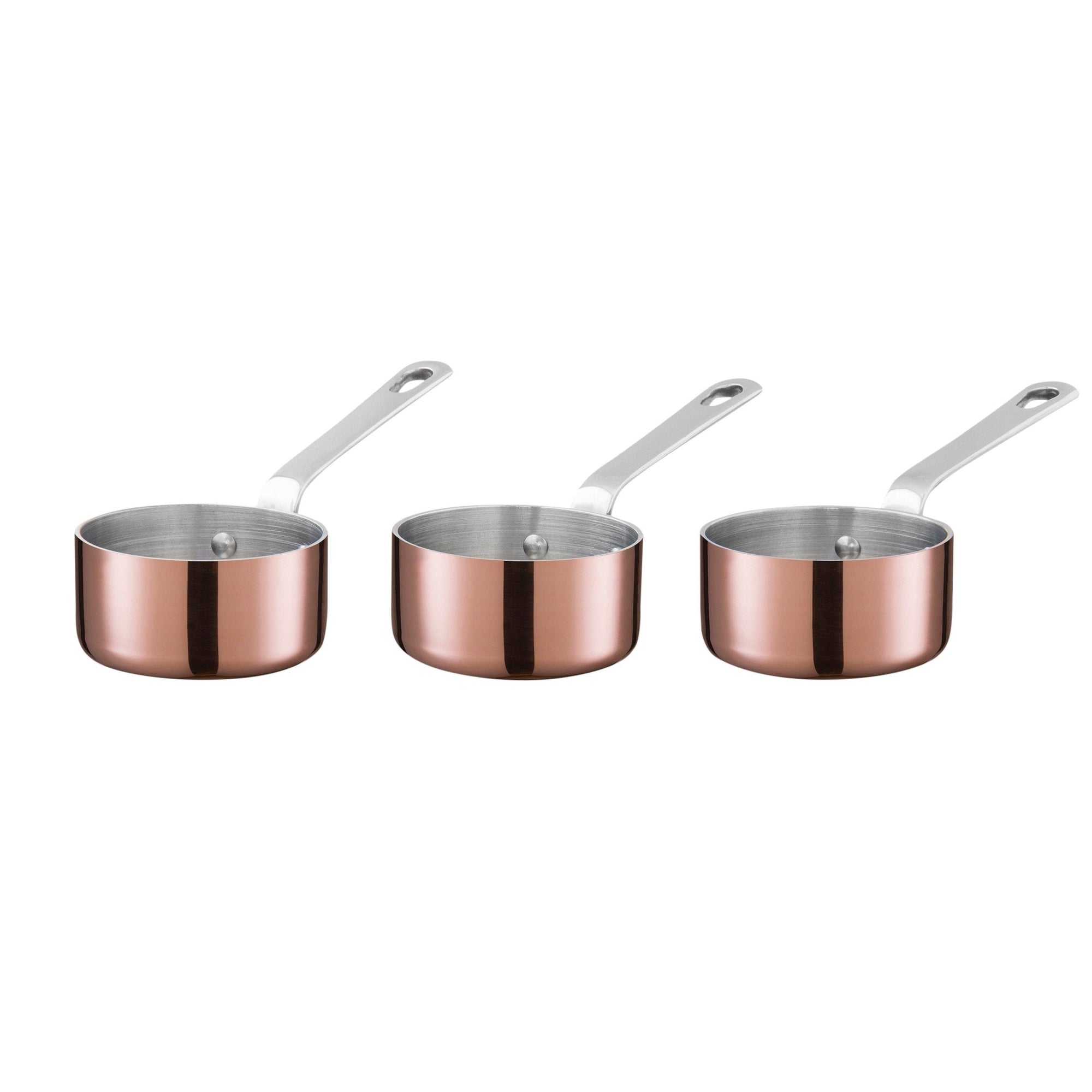 SCANPAN Maitre D Copper Mini Saucepan Set - Simmer and Slice