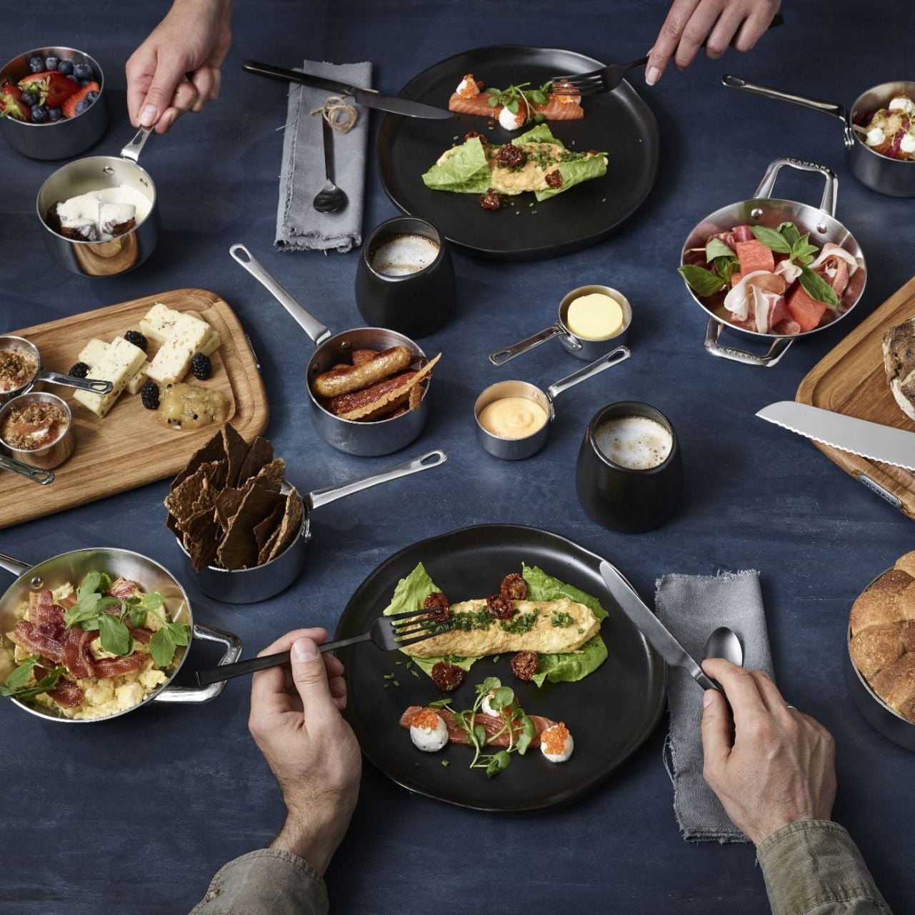 SCANPAN Maitre D Copper Paella Pan 16cm - Simmer and Slice