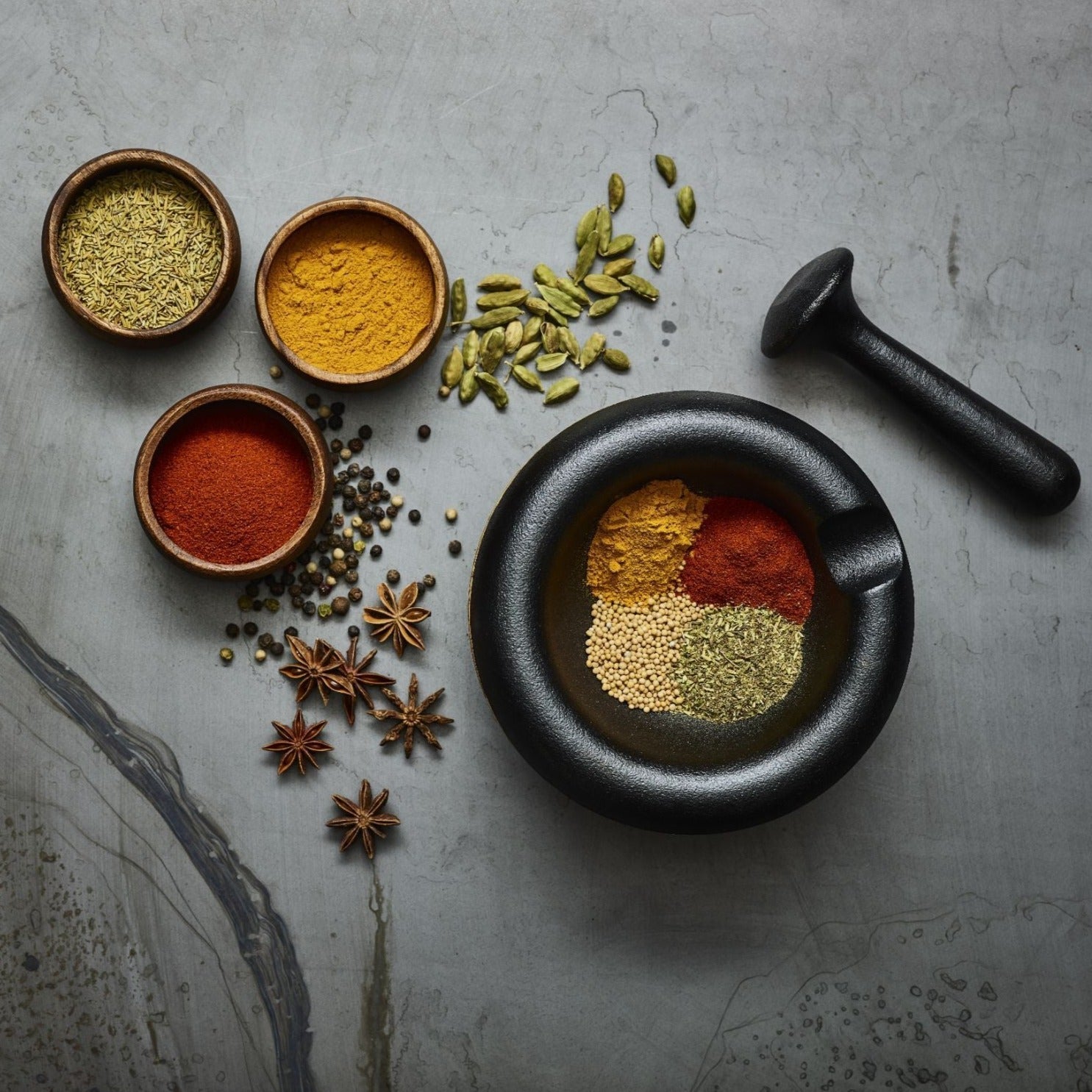 SCANPAN Maitre D - Mortar & Pestle - Simmer and Slice