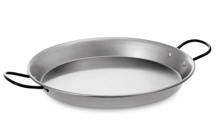 Vaello Polished Steel Valencian Induction Paella Pan 38cm - Simmer and Slice