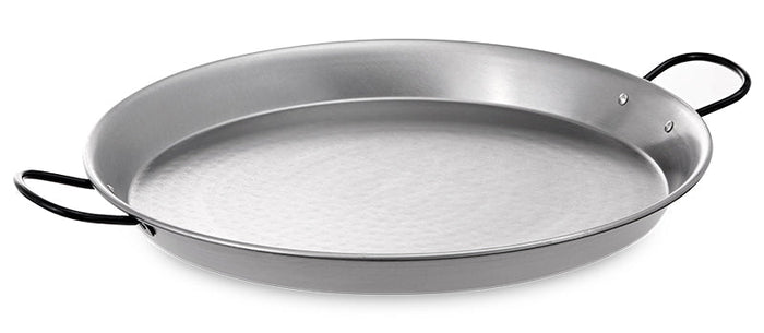 Vaello Polished Steel Valencian Paella Pan - 34cm - Simmer and Slice